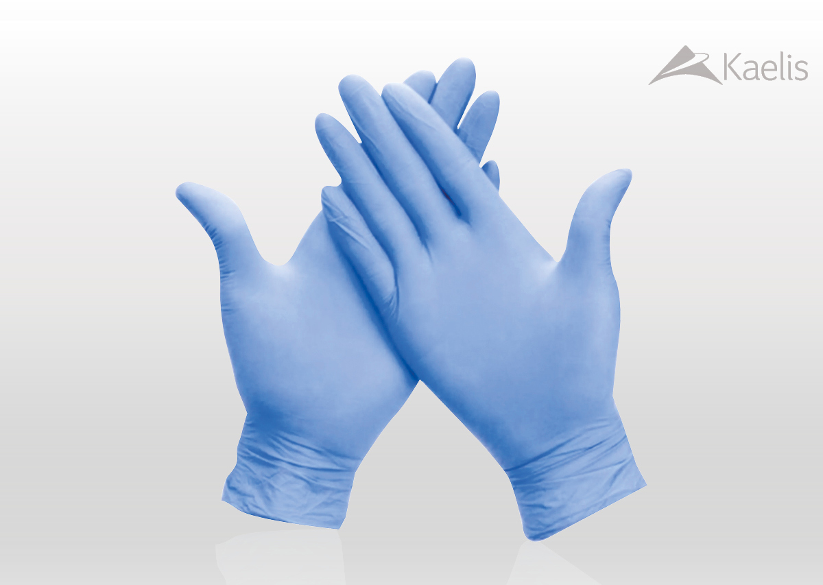 PPE Powder-free 4g Nitrile Blue Gloves - Size L